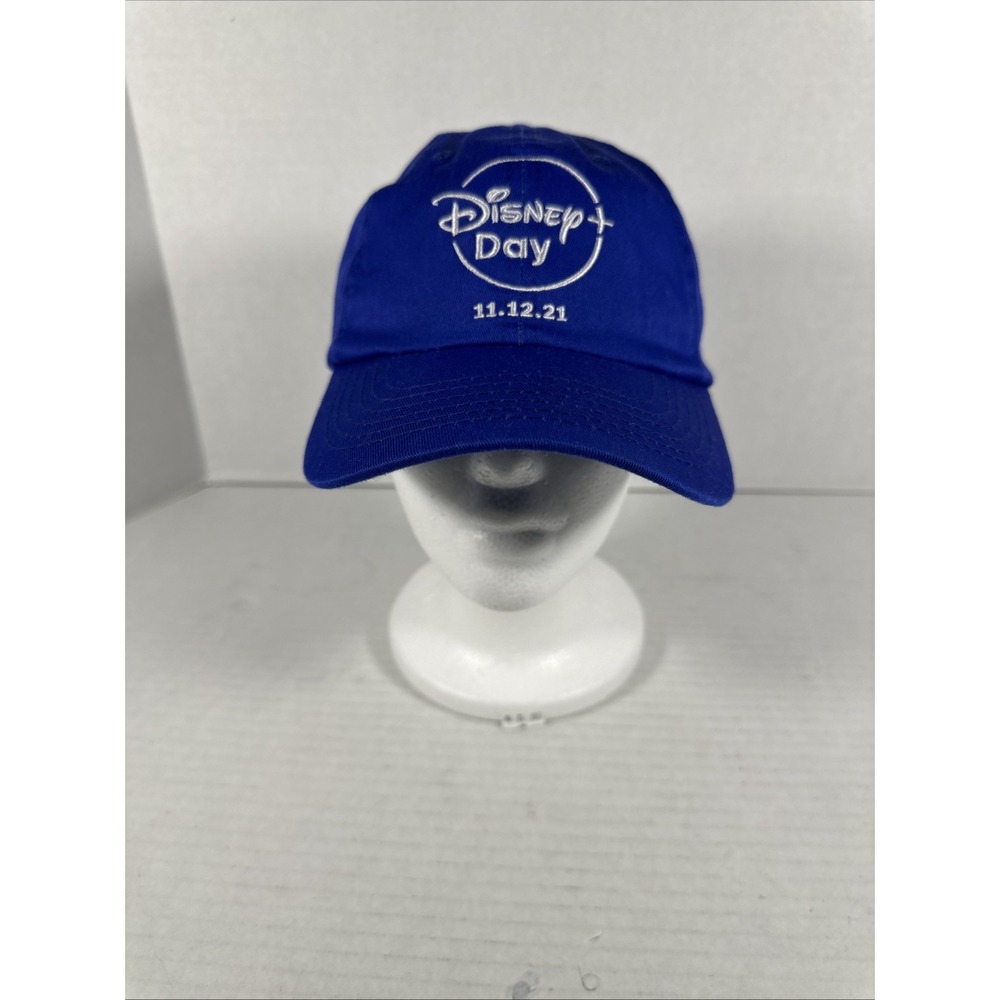 Disney+ Plus‎ Day 2021 Exclusive Disney Parks Blue Hat Cap Adjustable Adult Size